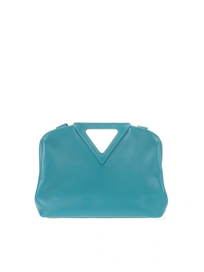 Bottega Veneta Point Medium Bag In Mallard Color In Light Blue