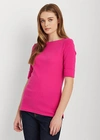 Ralph Lauren Cotton-blend Boatneck Top In Dune Tan