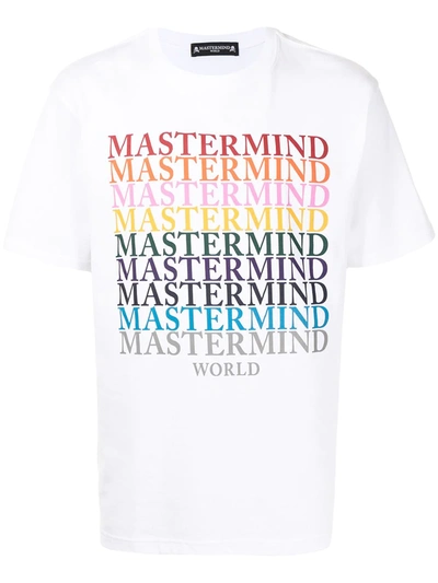 Mastermind Japan Oversized Skull Logo-print T-shirt In White