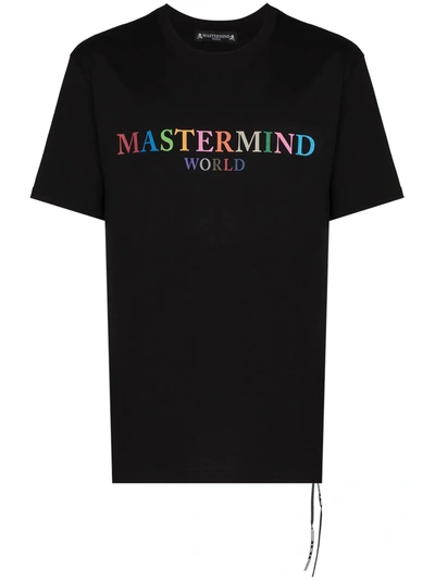 Mastermind Japan Multicolour Logo Short-sleeve T-shirt In Black