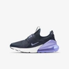 Nike Air Max 270 Extreme Big Kidsâ Shoes In Thunder Blue,white,purple Pulse