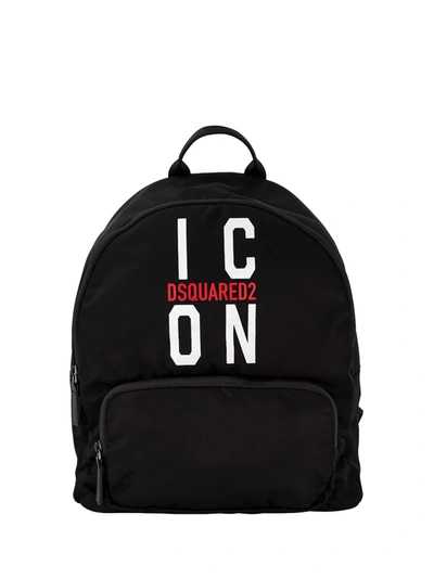 Dsquared2 Kids Backpack For For Boys And For Girls In Black