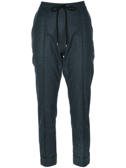 Kenzo Drawstring Tailored Trousers In Grey | ModeSens
