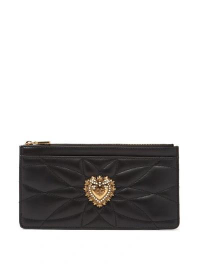 Dolce & Gabbana Devotion Wallet In Black