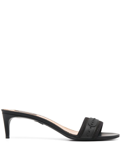 Dsquared2 Open-toe Slip-on Sandals In Black