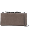 Jimmy Choo 'celeste' Clutch In Grey