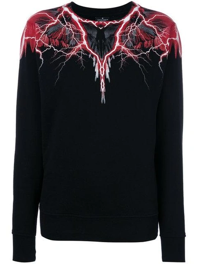 Marcelo Burlon County Of Milan Mapuce Sweatshirt In Nero Multicolor