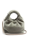 The Row Double Circle Small Handle Bag In Grey
