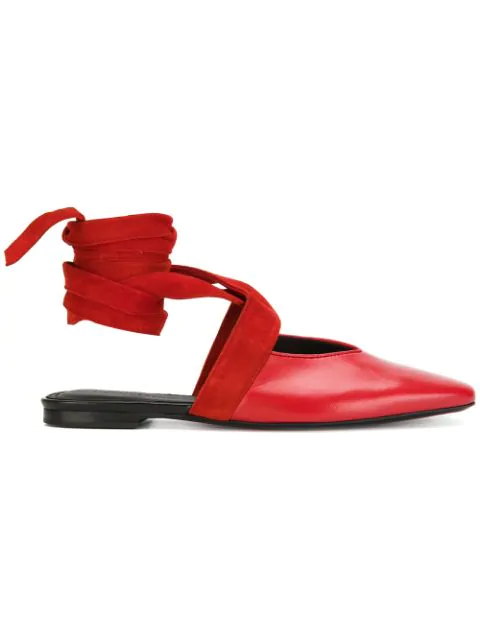 backless ballet flats