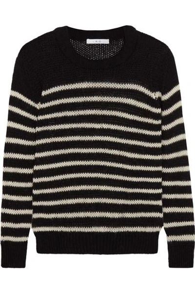 Iro Striped Knitted Sweater In Black