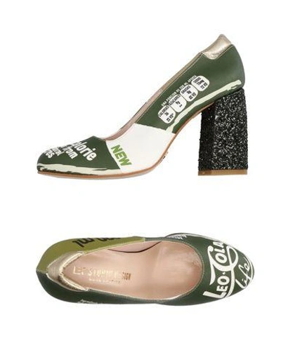 Leo Studio Design Pump In Dark Green