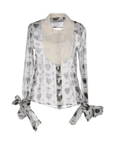 Viktor & Rolf Patterned Shirts & Blouses In White