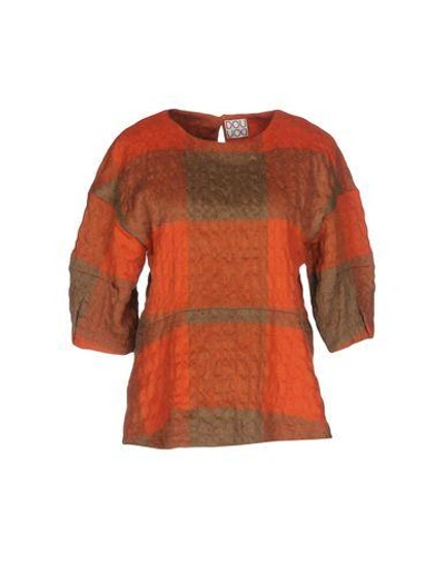 Chalayan Blouse In Rust