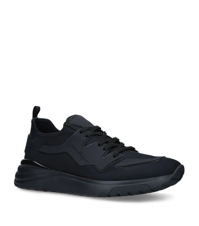 Ferragamo Slip On Econyl® Sneakers In Black