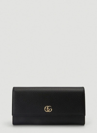 Gucci Gg Marmont Continental Wallet In Black