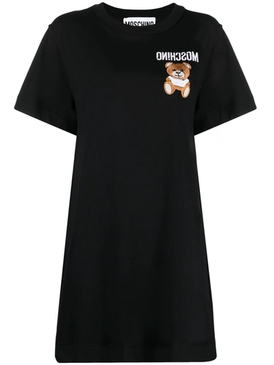 Moschino Black Inside Out Teddy Bear T-shirt Dress