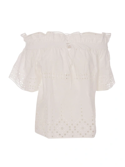 Ermanno Scervino Off-shoulders Top In White