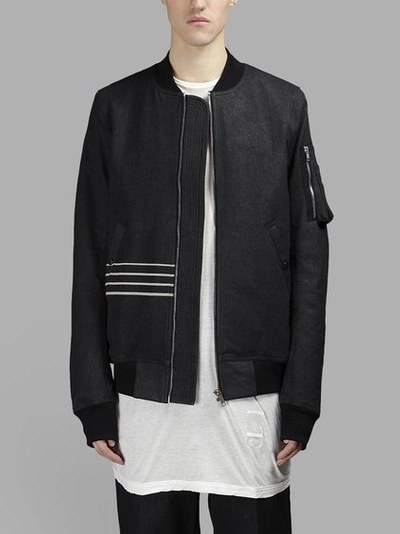 Rick Owens Drkshdw Rick Owens Drk Shdw Men's Black Flight Jacket