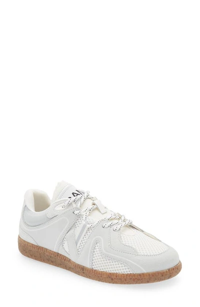 Ganni Retro Sneaker In Egret