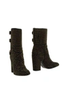 Laurence Dacade Merli Studded Suede Boots In Black