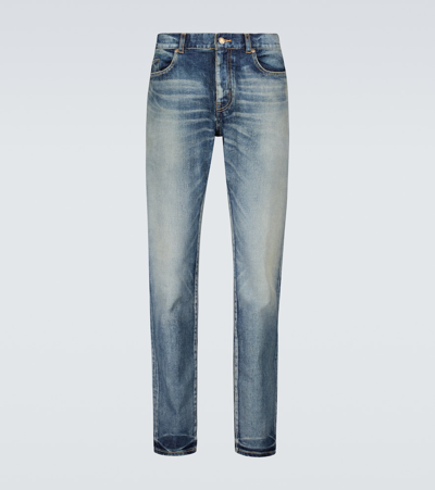 Saint Laurent Skinny-fit Denim Jeans In Blue