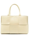 Bottega Veneta Womens Icecream Arco Large Intrecciato Leather Tote Bag In Neutral