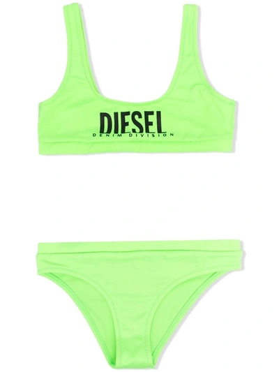 Diesel Kids Bikini Myngr For Girls In Green
