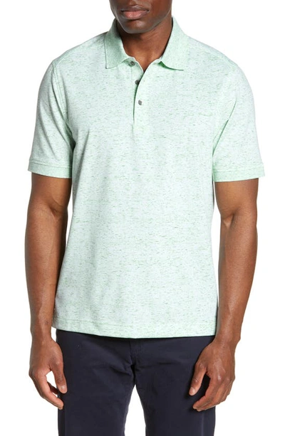 Cutter & Buck Advantage Space Dye Jersey Polo In Fresh Mint