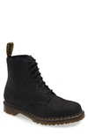 Dr. Martens' 1460 Pascal Italian Brush Boot In Black Nubuck