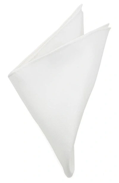 Cufflinks, Inc Silk Pocket Square In White