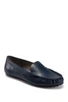 Aerosoles Women's Over Drive Driving Style Loafers Women's Shoes In Navy Embossed Leather