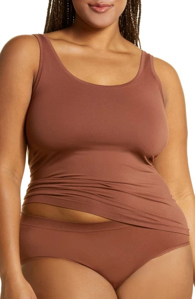 Nordstrom Bare Tank In Brown Mink