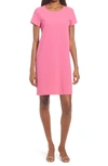 Chelsea28 Crepe Shift Dress In Pink Shock