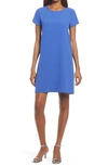Chelsea28 Crepe Shift Dress In Blue Dazzle