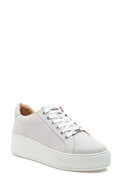 Jslides Maya Nubuck Suede Sneakers In White Nubuck