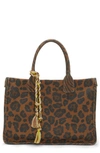 Vince Camuto Orla Printed Tote Bag In Leopard Multi