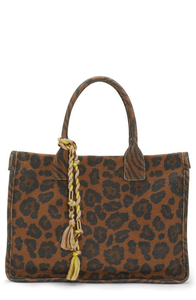 Vince Camuto Orla Printed Tote Bag In Leopard Multi