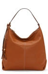 Vince Camuto Corin Leather Hobo In Caramel Crisp