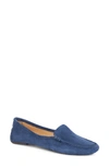 Patricia Green Jillian Driving Moccasin In Navy Suede
