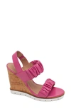 Linea Paolo Estelle Slingback Sandal In Hot Pink Leather