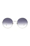Isabel Marant 54mm Gradient Round Sunglasses In Ivory Pale/ Grey Shaded