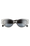 Rebecca Minkoff Selma 3 54mm Cat Eye Sunglasses In Grey/ Grey