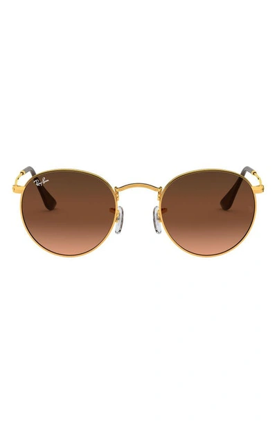Ray Ban Icons 50mm Retro Sunglasses In Pink/ Brown