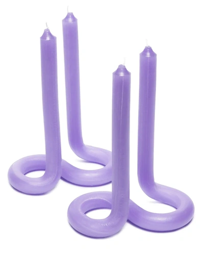 Lex Pott Purple Twist Fluo Candle Set
