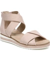 Lifestride Zoom Strappy Sandals In Blush Microsuede