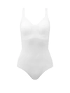 Commando Butter Soft Support Sleeveless Bodysuit In White