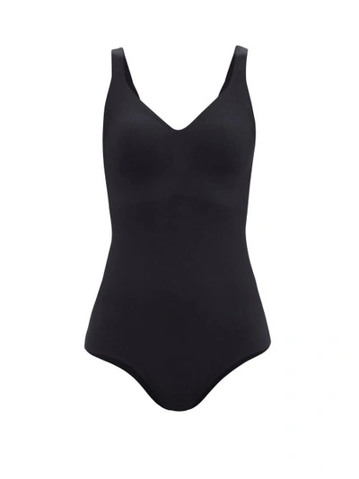 Commando Butter Soft Support Sleeveless Bodysuit In Black