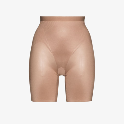 Spanx Skinny Britches Mid Thigh Short In Nude