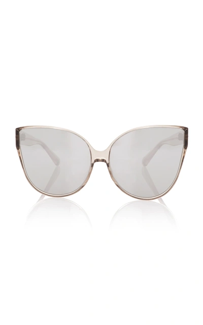 Linda Farrow Cat-eye Acetate Sunglasses In Grey