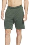 Nike Men's Dri-fit Yoga Shorts In Galactic Jade/ Sequoia/ Black